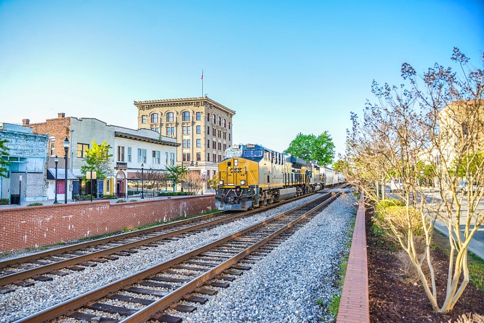 Train Downtown Rocky Mount North Carolina