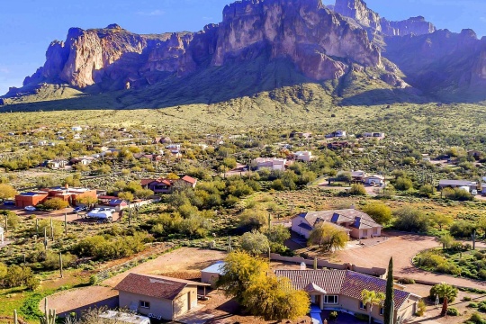 Aerial View in Apache Junction Arizona
