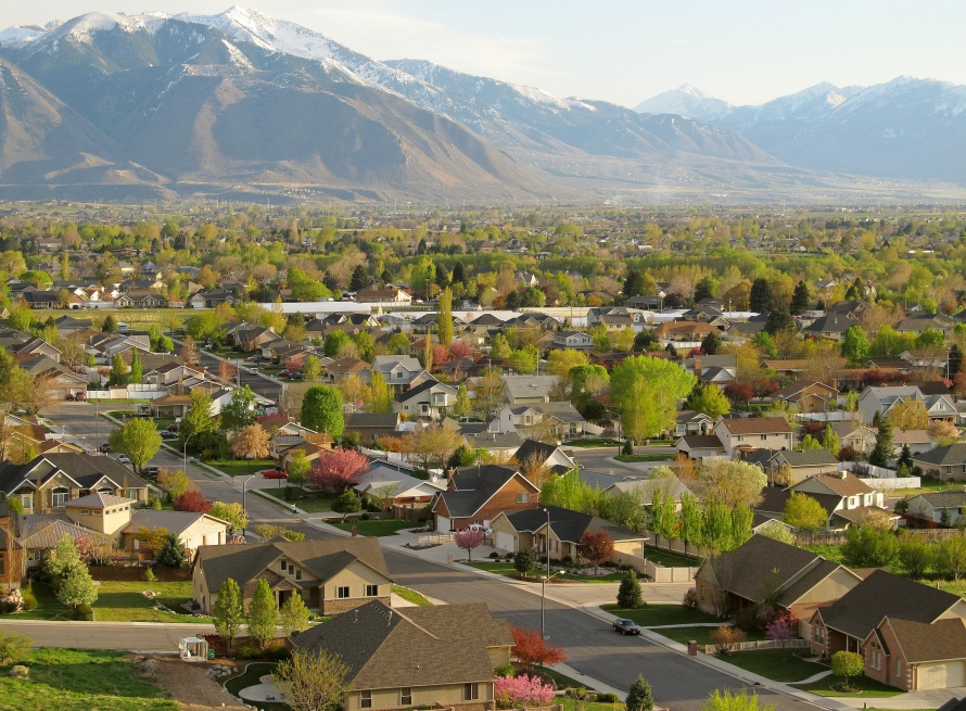 Aerial View in Springville Utah