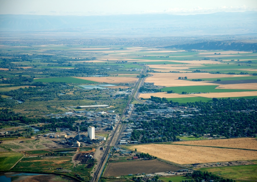 Aerial View in Worland Wyoming