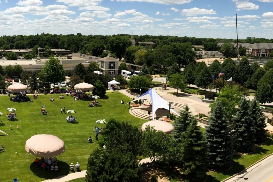 Aerial View in Brookfield Wisconsin