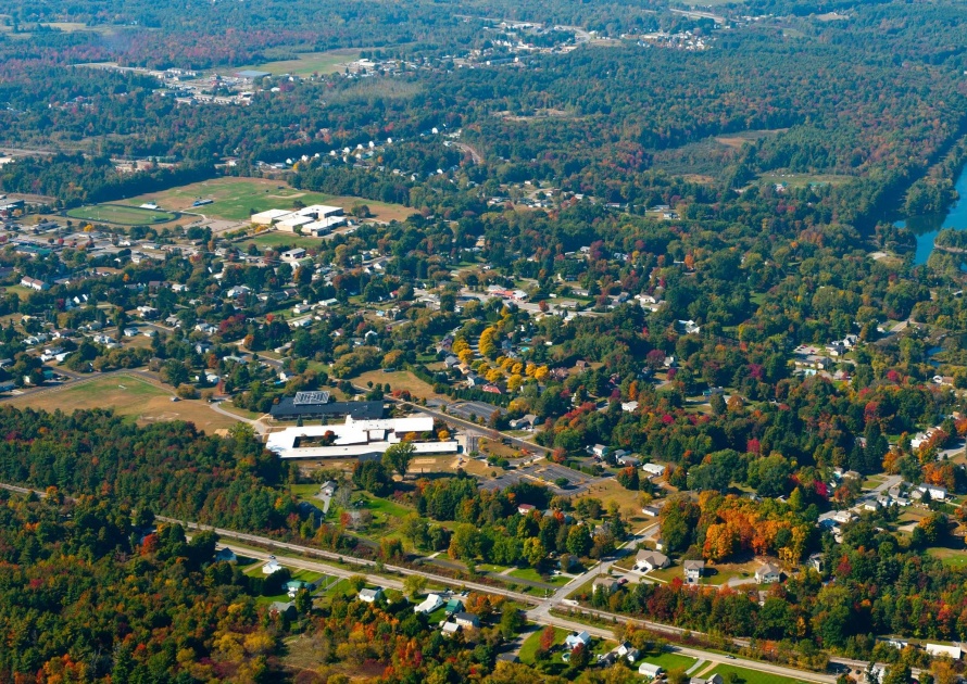 Aerial View in Milton Vermont