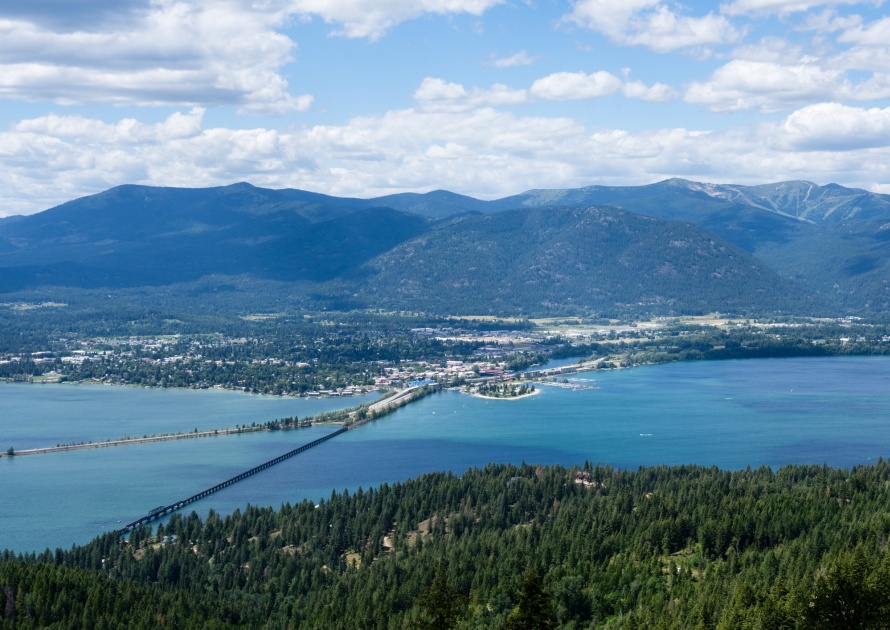 Aerial View in Sandpoint Idaho