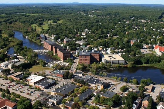 Aerial View in Westbrook Maine
