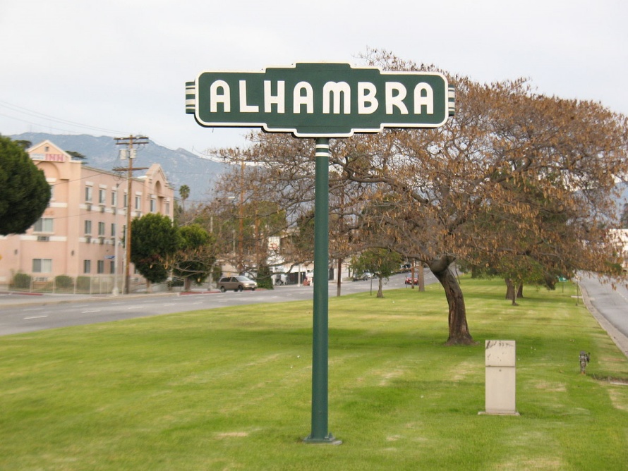 Alhambra Sign in California