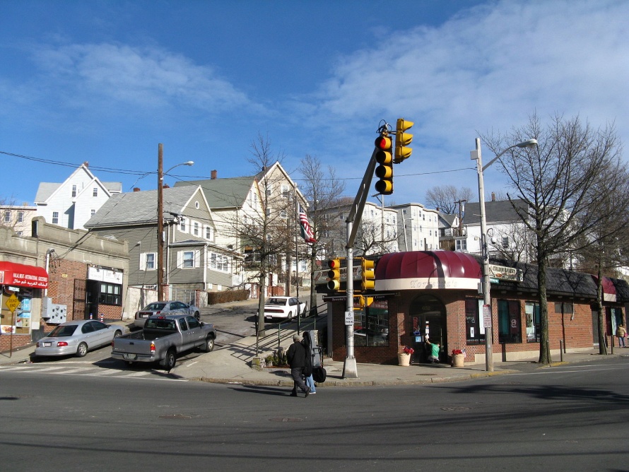 Beachmont Bennington Street and Winthrop Avenue in Revere Massachusetts