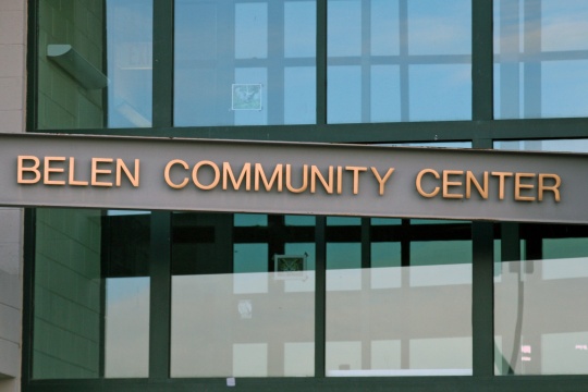 Belen Community Center Sign in New Mexico