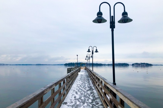 Falmouth Town Landing Pier in Maine