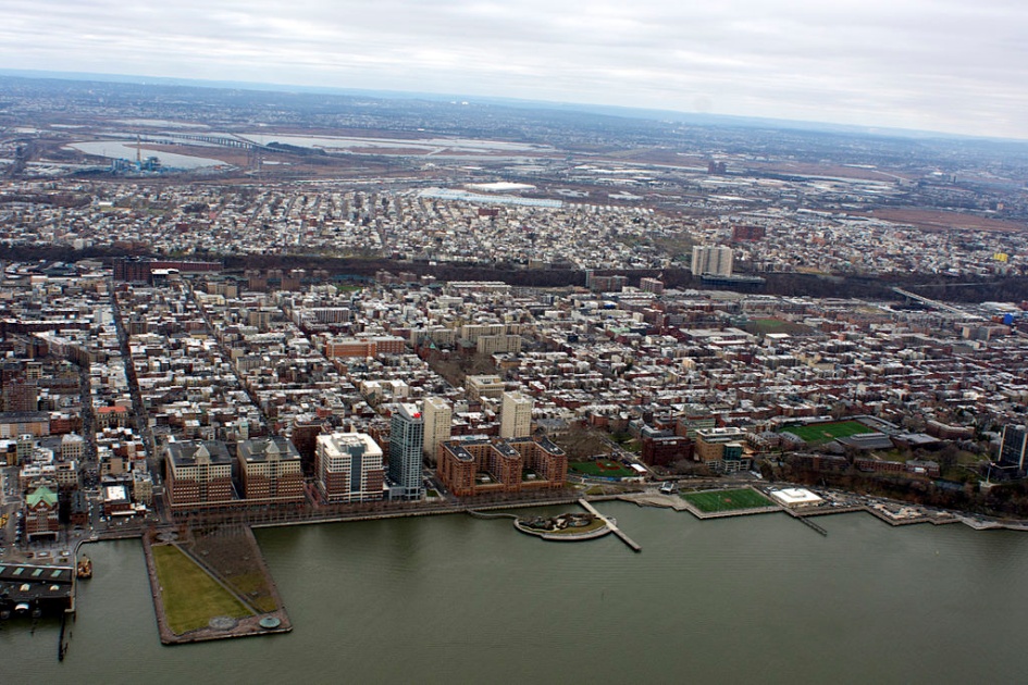 Hoboken New Jersey Aerial View