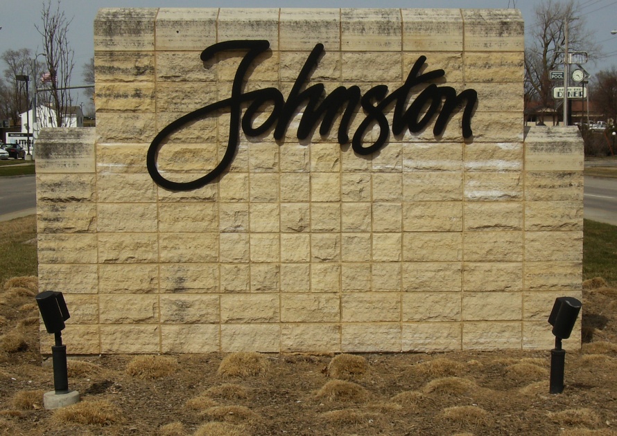 Johnston Welcome Sign In Iowa