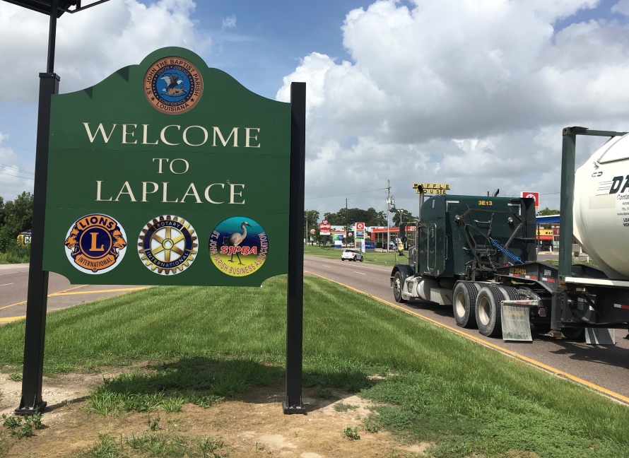 La Place Welcome Sign in Louisiana