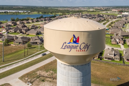 League City Aerial View in Texas