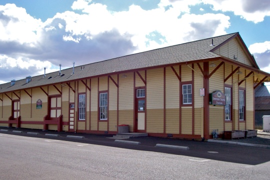 Lebanon Southern Pacifi Railroad Depot in Oregon