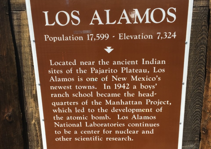 Los Alamos Sign in New Mexico