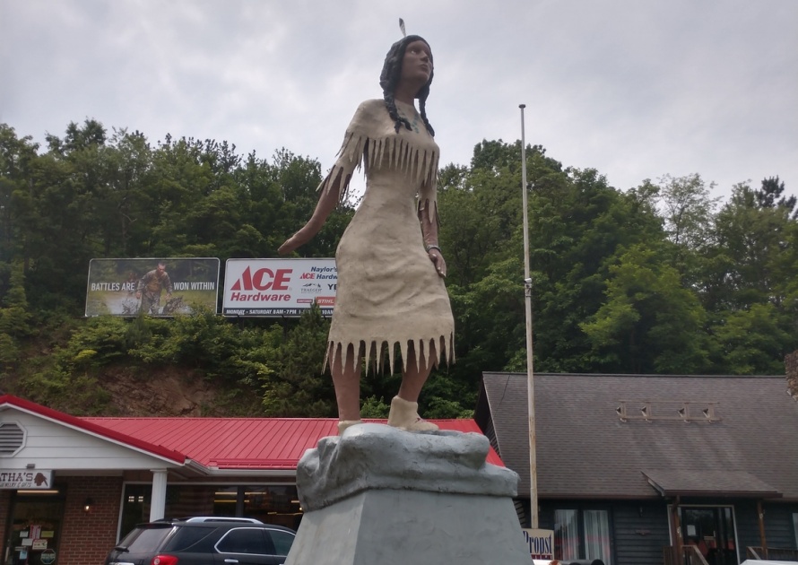 Native American Statue in Elkins West Virginia