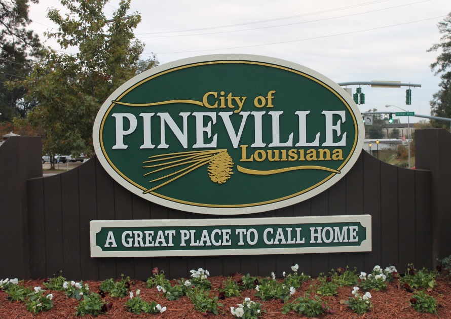 Pineville Louisiana Welcome Sign