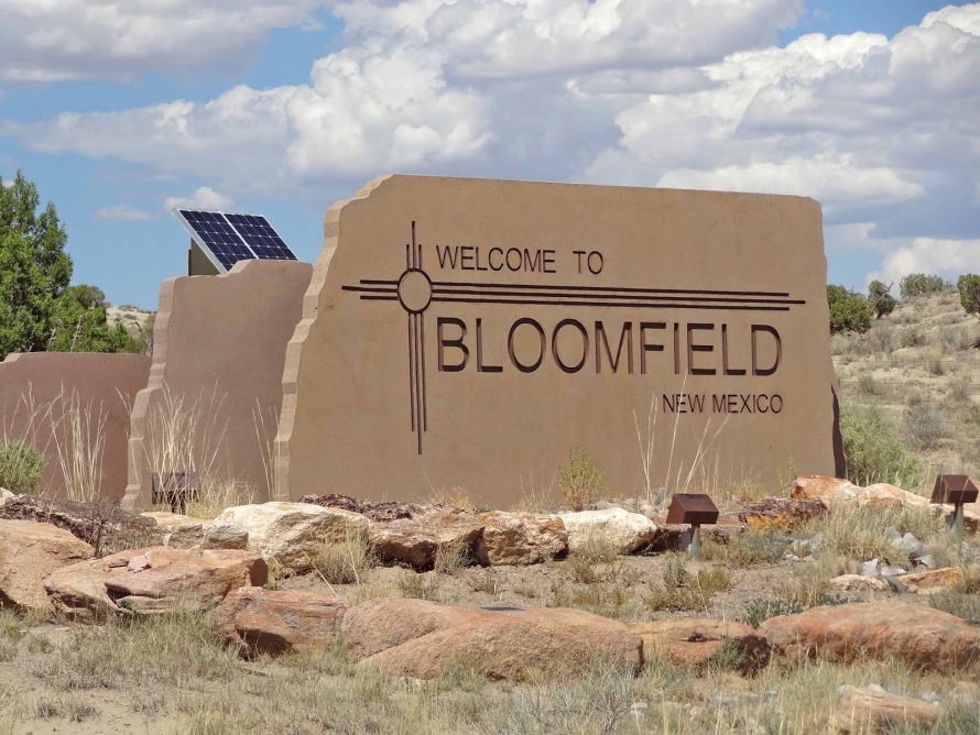 Welcome to Bloomfield Sign in New Mexico