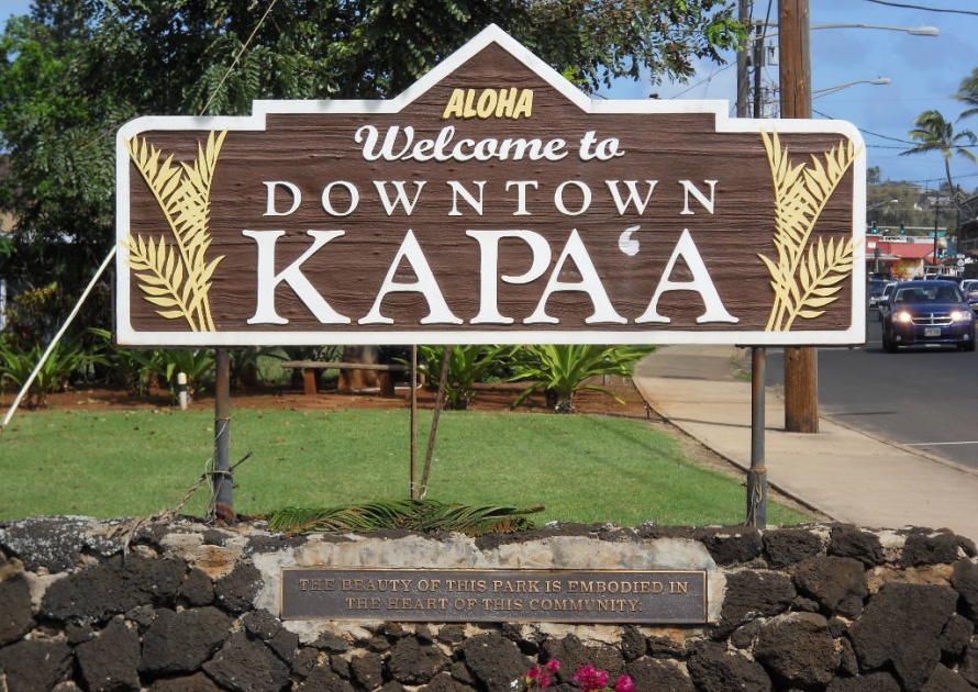 Welcome to Downtown in Kapaa Hawaii