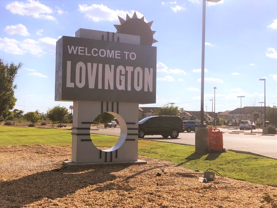 Welcome to Lovington Sign in New Mexico