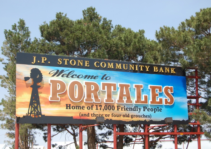 Welcome to Portales Sign in New Mexico
