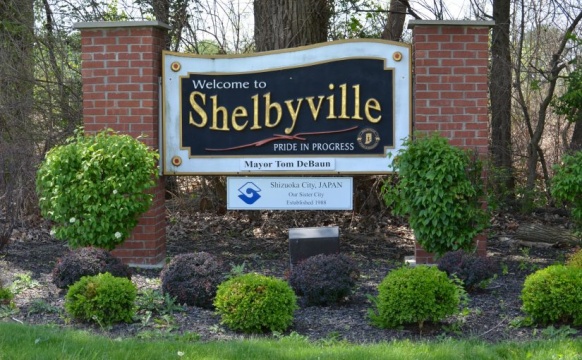 Welcome to Shelbyville Sign in Kentucky