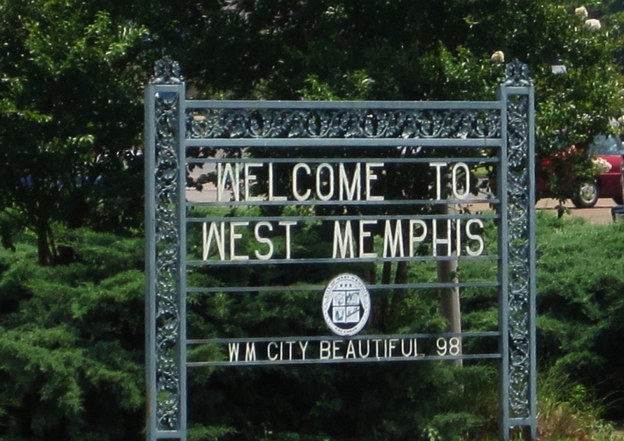 Welcome to West Memphis Sign in Arkansas