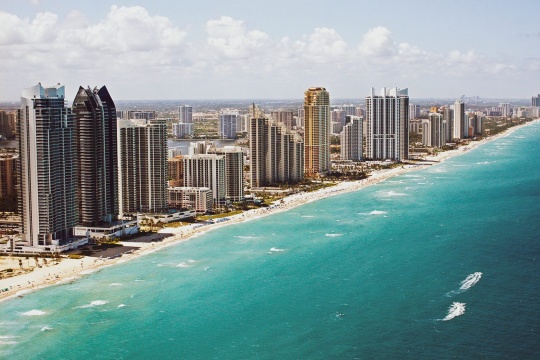Aerial View in Brandon Florida Miami