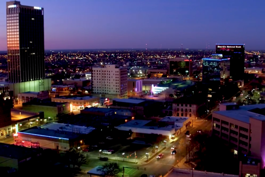 Aerial View in Amarillo Texas