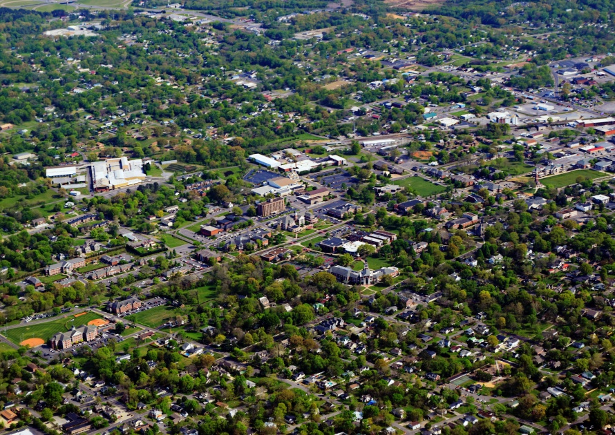 Aerial View in Cleveland Tennessee