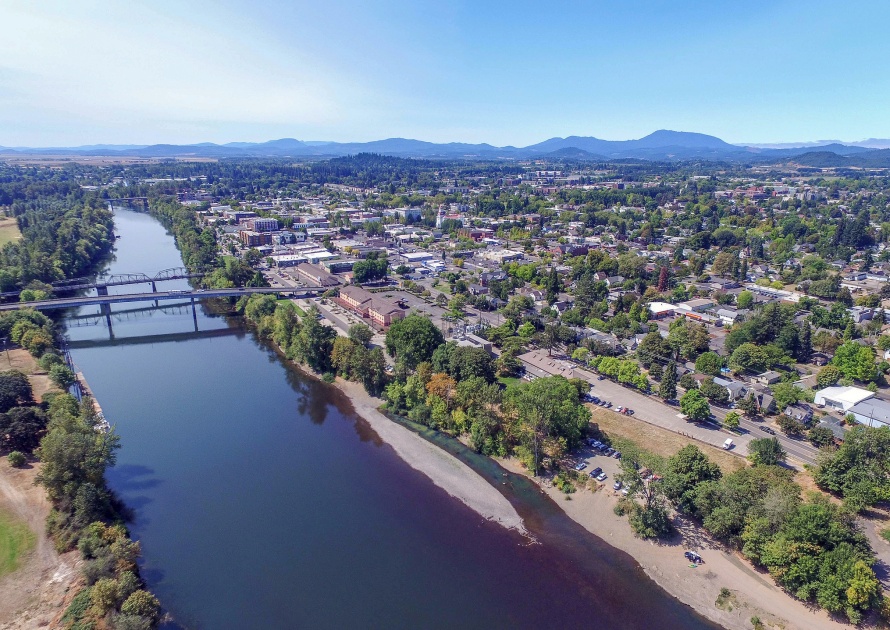 Aerial View in Corvallis Oregon