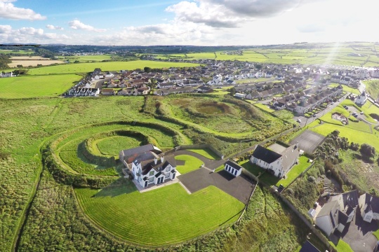New house built in a Neolithic Ring Portballintrae Co. Derry Nor