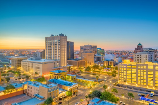 Aerial View in El Paso Texas