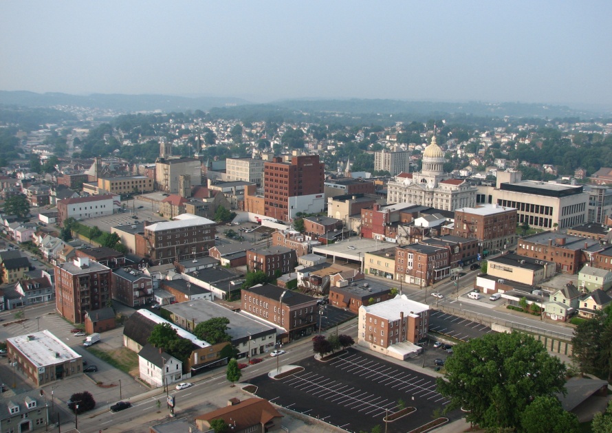 Aerial View in Greensburg Pennsylvania