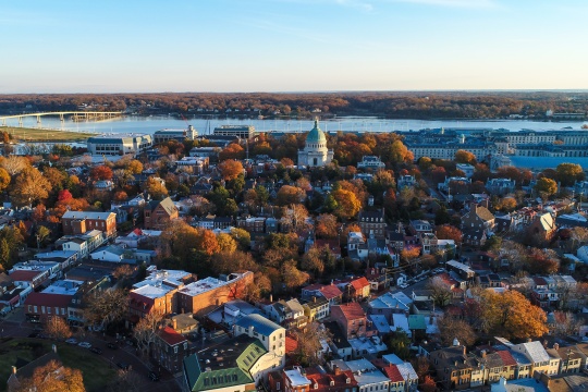 Main Street Aerial View Annapolys Maryland