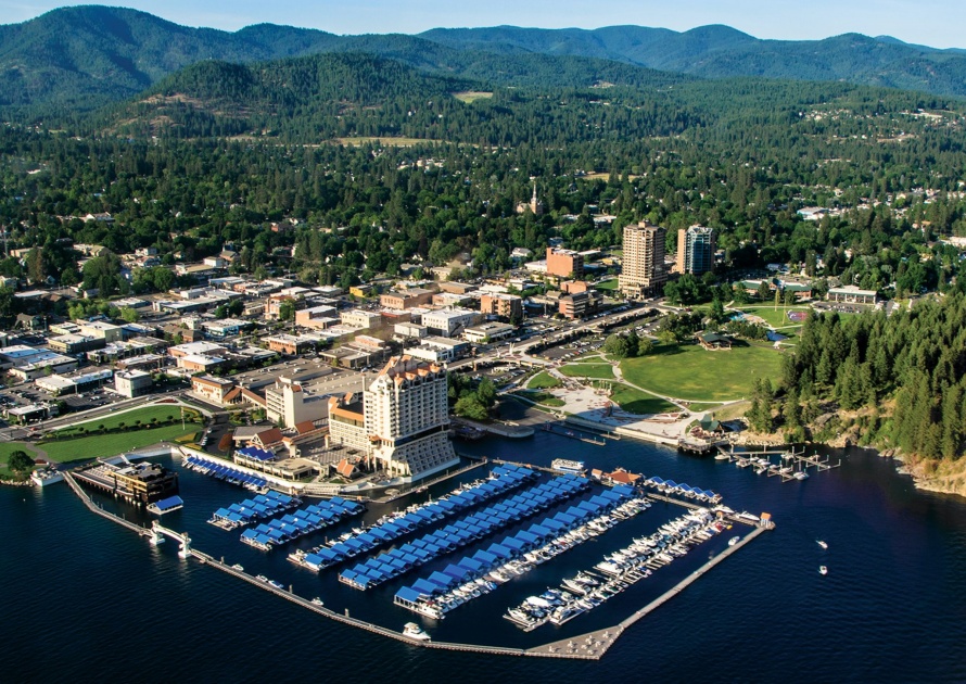 Aerial View in Coeur D' Idaho