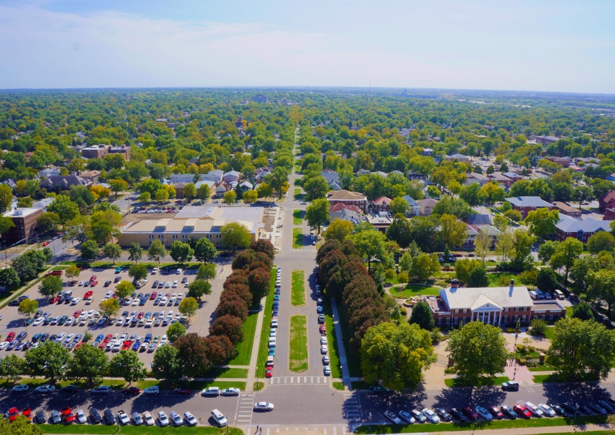 Aerial View in Lincoln Nebraska