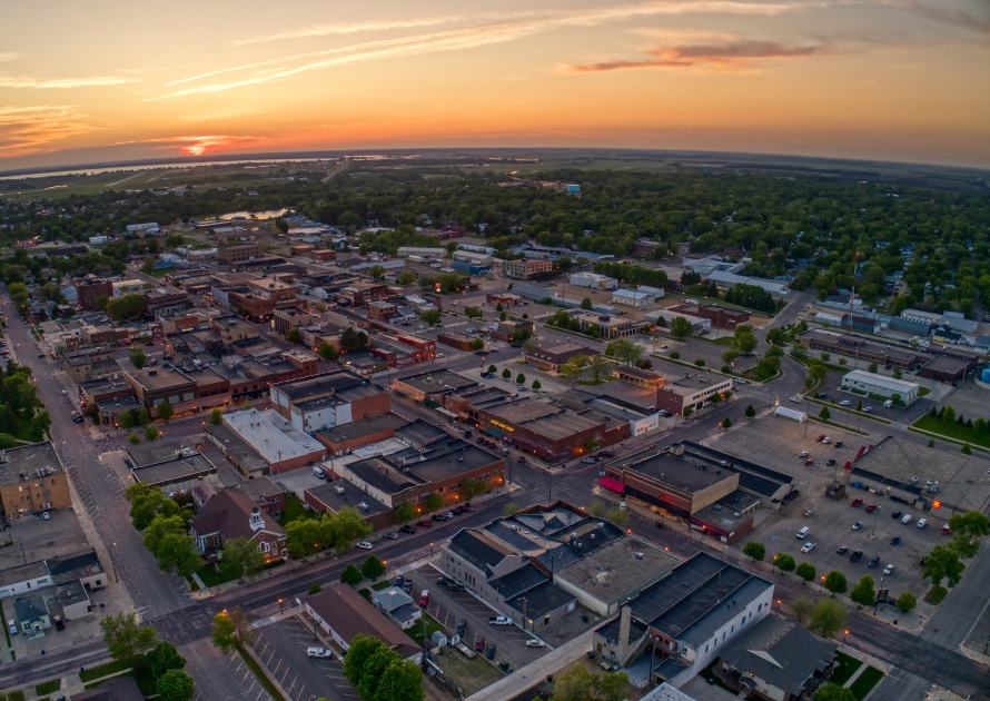 Aerial View of Watertown South Dakota