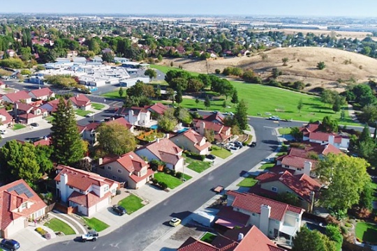 Aerial View in Vacaville California
