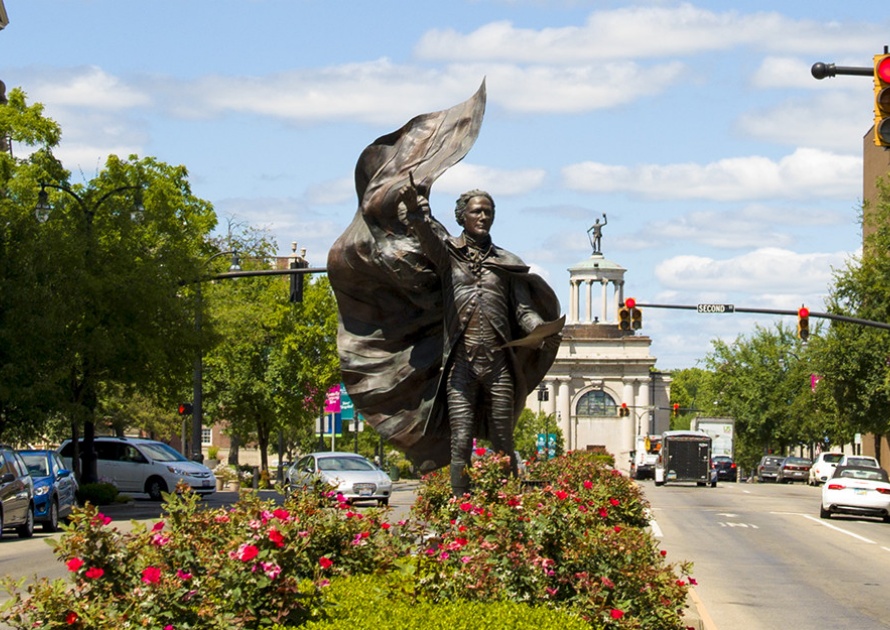 Alexander Hamilton in Dowtown Hamilton Ohio City
