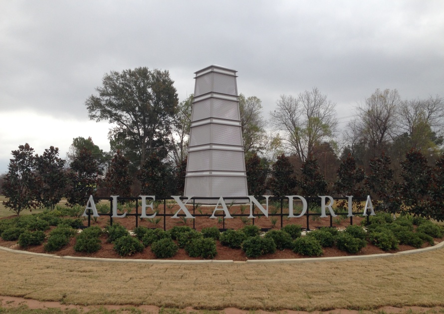 Alexandria Welcome Sign in Louisiana