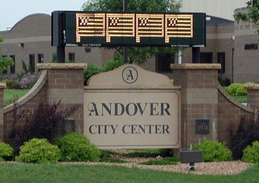 Andover City Sign in Minnesota