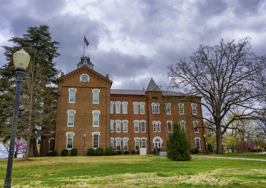 Maryville, Tennessee, USA - April 4, 2019: Maryville College Campus founded by Presbyterian Minister Isaac L Anderson in 1819 and is a private liberal arts college It is the 50th oldest college