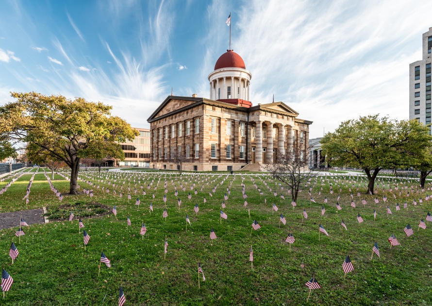 Old State Capitol in Springfield, Illinois