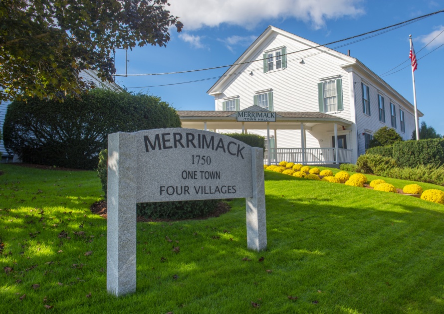 Merrimack City Hall in Merrimack New Hampshire, USA. Hampshire, merrimack.