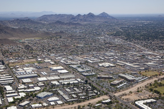 West Peoria Avenue and 23rd Avenue office and light industrial district in Phoenix, Arizona