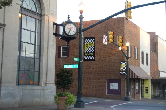 Corner in Downtown Concord North Carolina