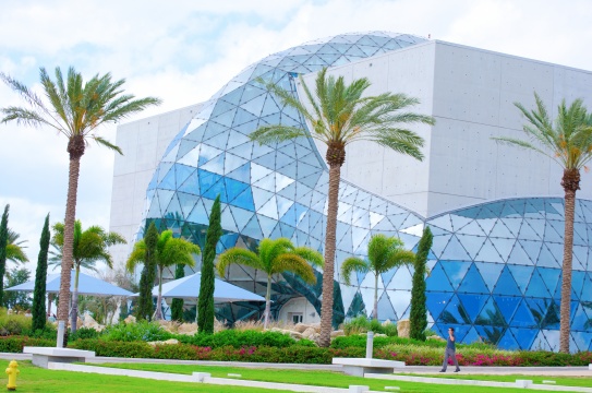 Exterior of the new Dali Museum building in Saint Petersburg, Florida.