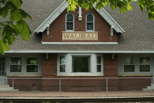 Historic train depot in Wausau Wisconsin.