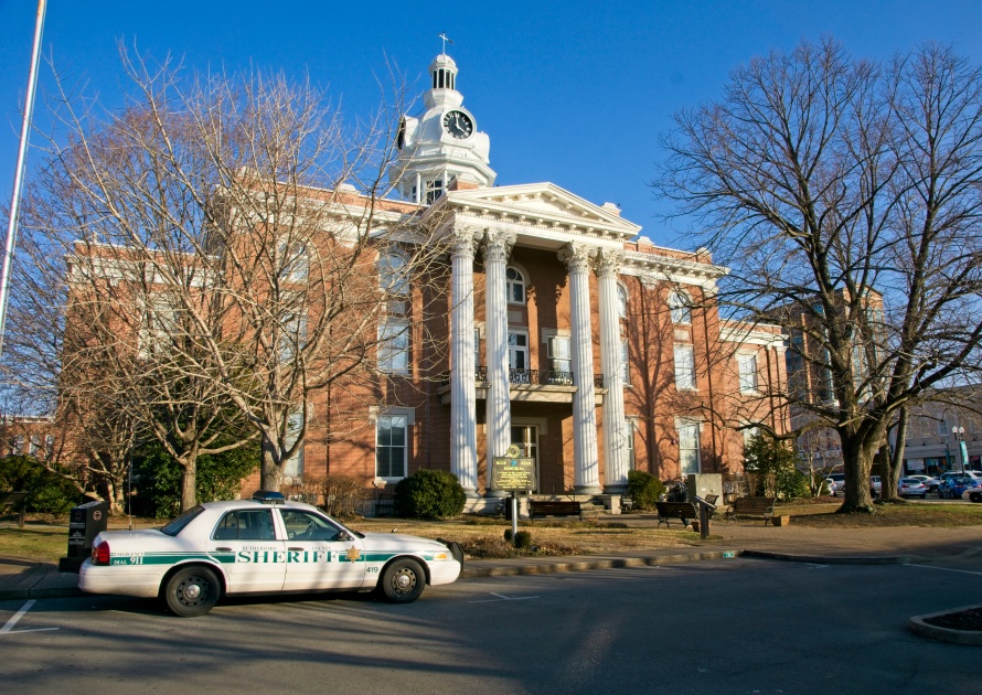 Murfreesboro USA - 10 February 2015 : Rutherford County Courthouse in Murfreesboro in Tennessee USA