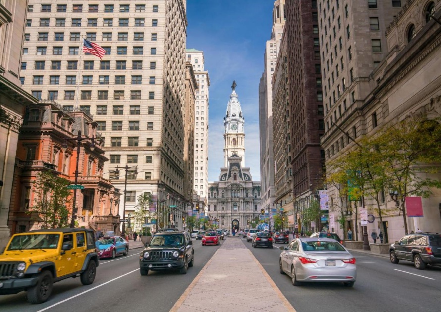 Downtown in Philadelphia Pennsylvania
